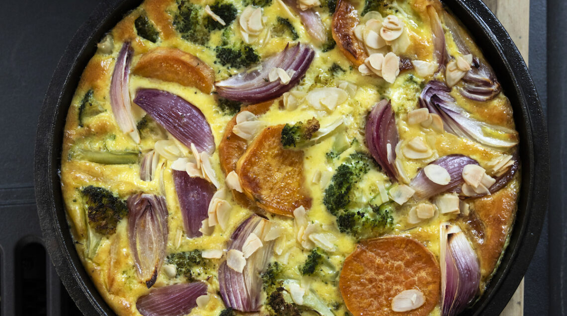 Frittata soffice al forno con ortaggi