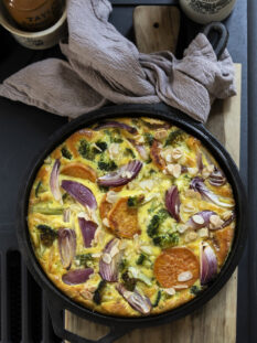 Frittata soffice al forno con ortaggi