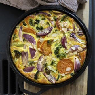 Frittata soffice al forno con ortaggi