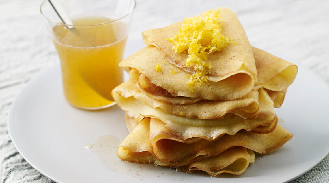 Crêpe di riso al miele e limone