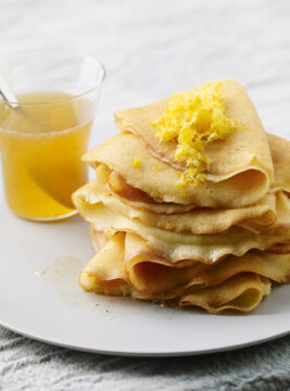Crêpe di riso al miele e limone