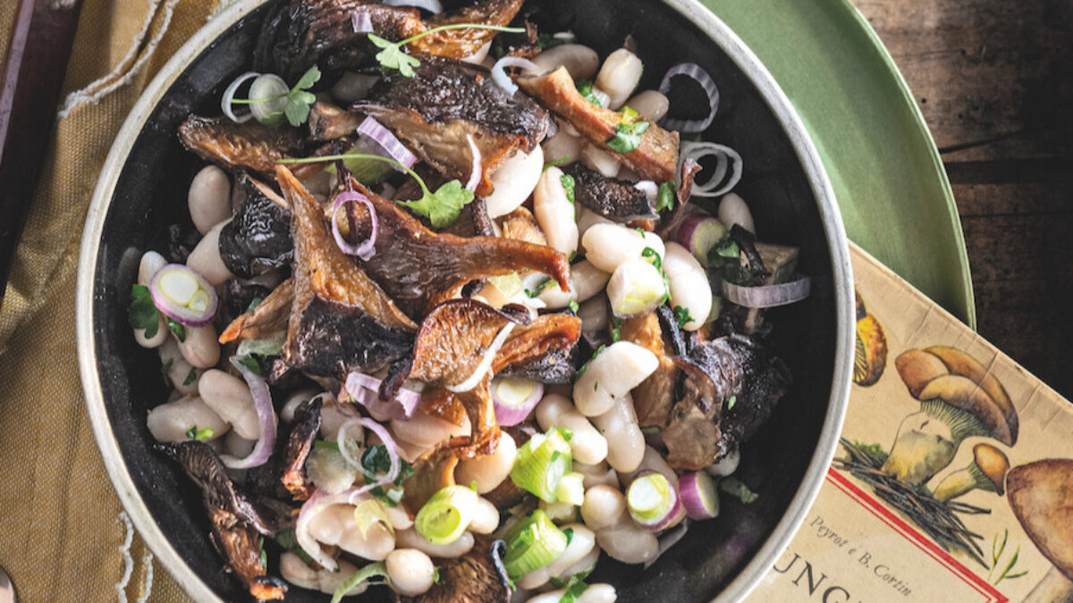 Insalata di cardoncelli arrosto e cannellini