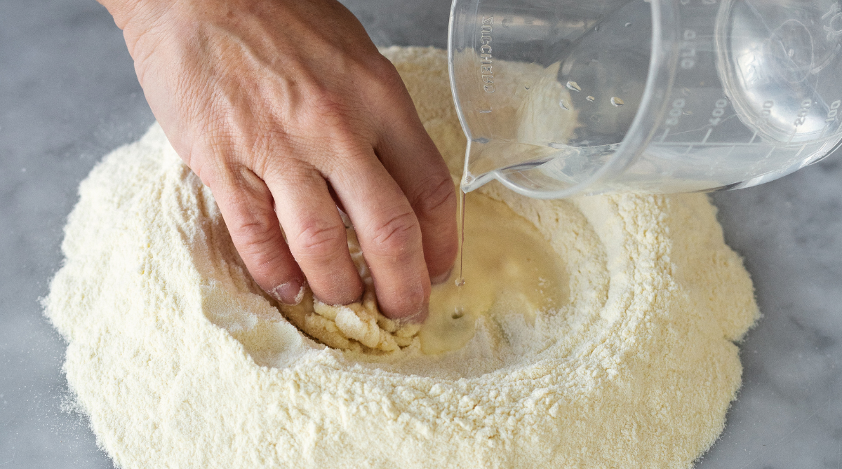 busiate trapanesi impasto