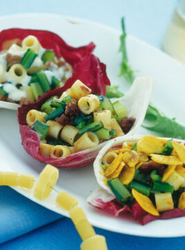Ditalini in foglia di radicchio