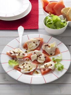 Tagliata di tacchino con anguria