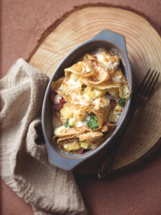 Fagottini di grano saraceno con Bitto e bresaola