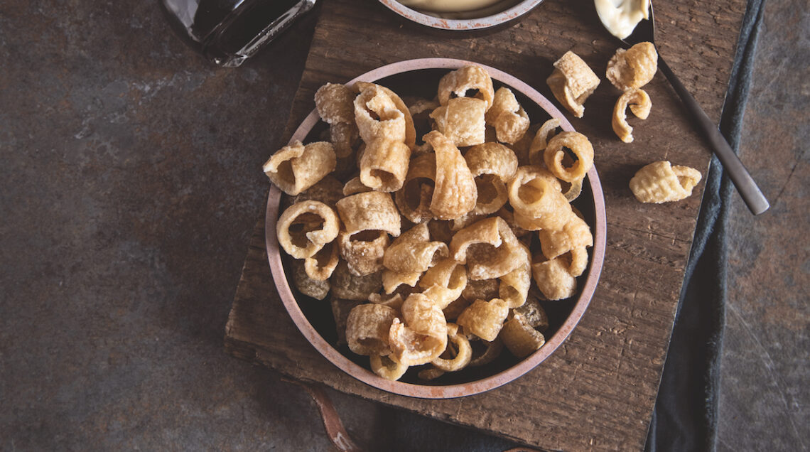 Cotenna di maiale fritta all'aceto balsamico