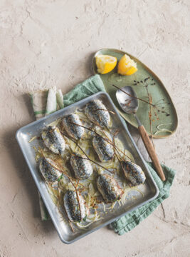 Doppie sardine ripiene al forno