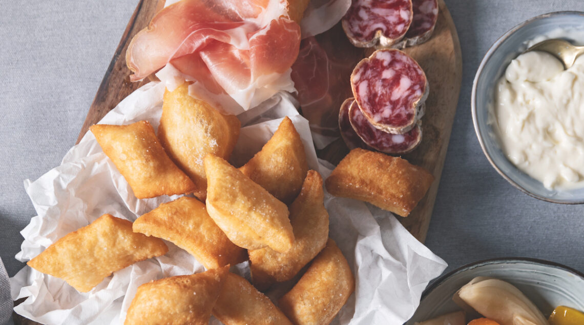 Torta fritta con culatello