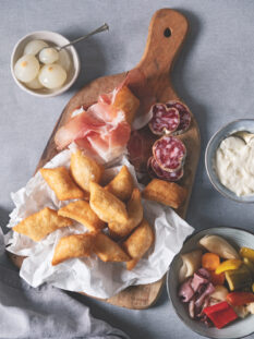 Torta fritta con culatello