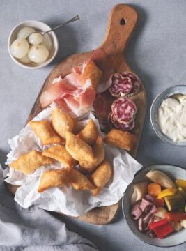 Torta fritta con culatello