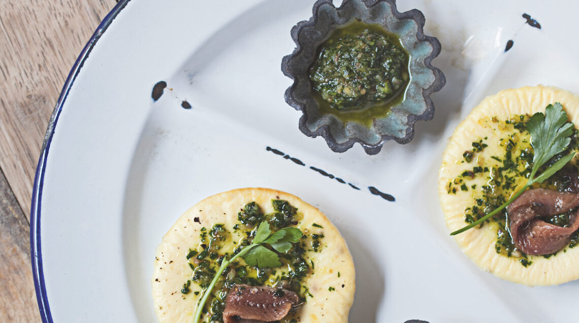 Budini di rape con salsa verde alle noci