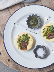 Budini di rape con salsa verde alle noci