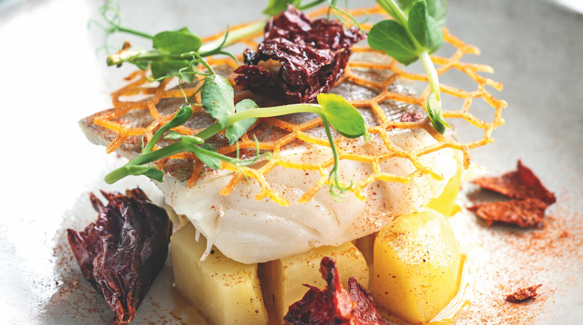 Baccalà con peperoni cruschi