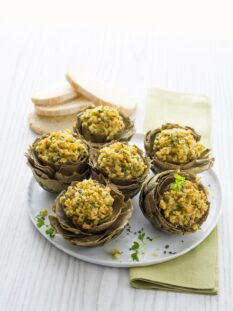 Carciofi ripieni con panure dorata