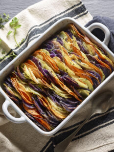 millefoglie con patate viola