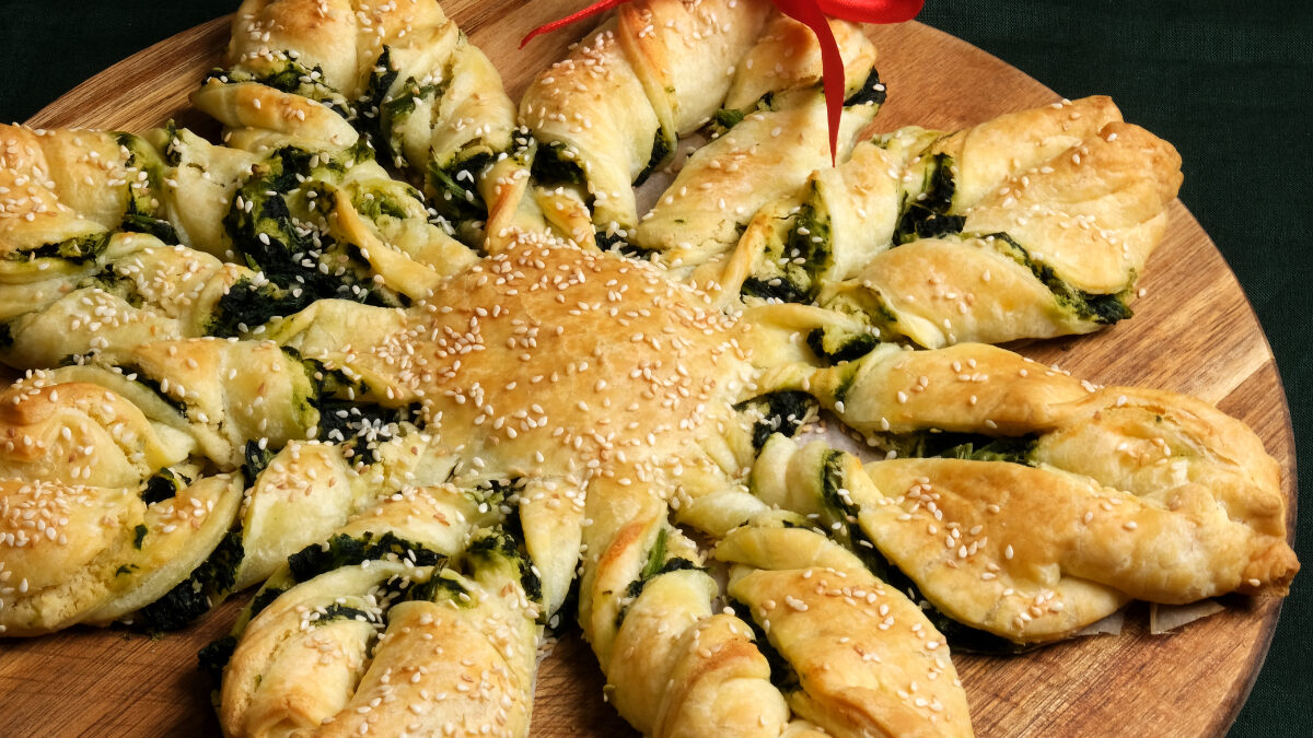 Stella di sfoglia con cannellini e ortaggi