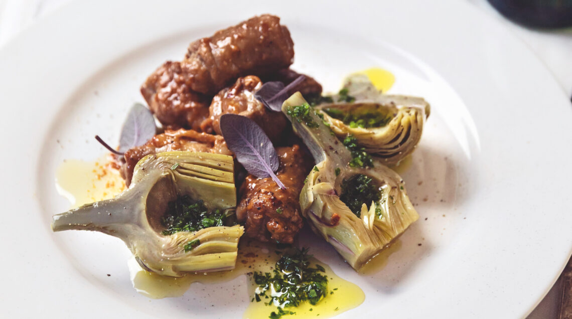 Involtini Di Vitello Con Carciofi -