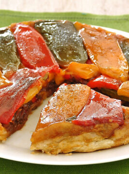 Tatin di peperoni e cipolle di Tropea