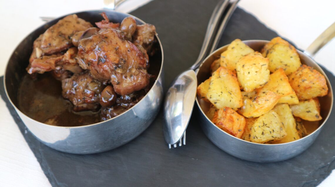 coniglio ligure in pentola e patata