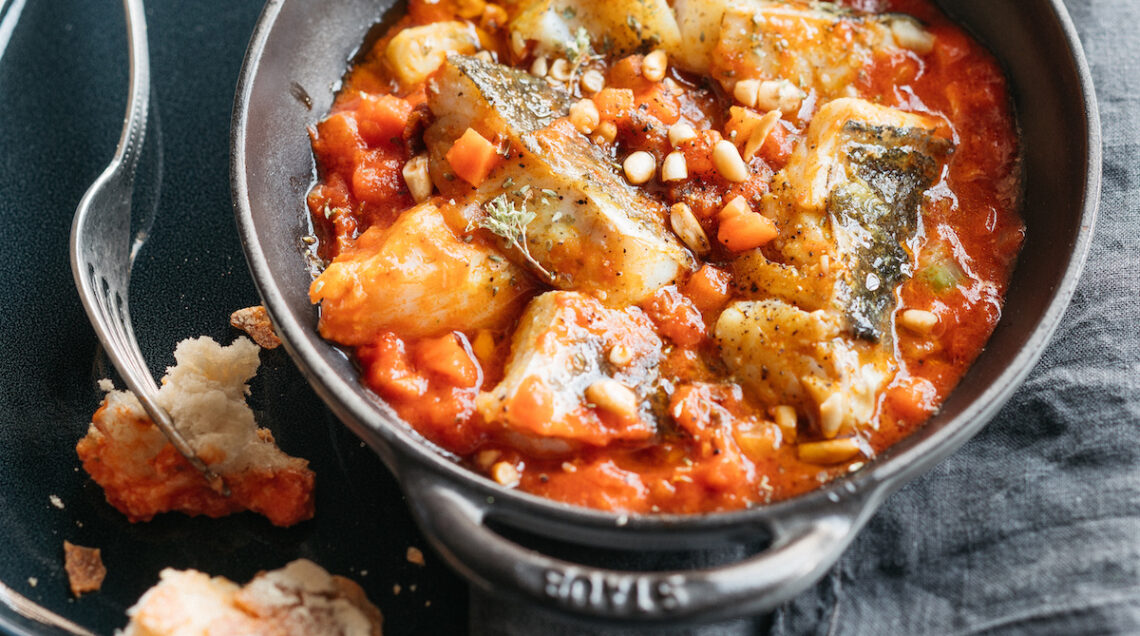 merluzzo in umido al curry