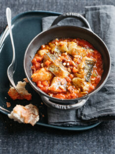 merluzzo in umido al curry