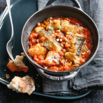 merluzzo in umido al curry