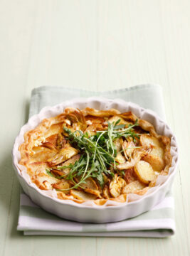 quiche di carciofi e patatine novelle