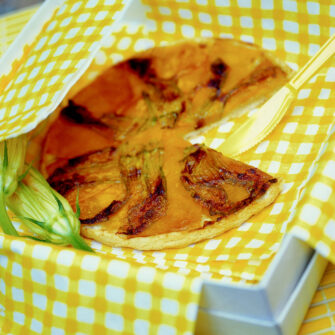 tatin di zucca con la salsiccia