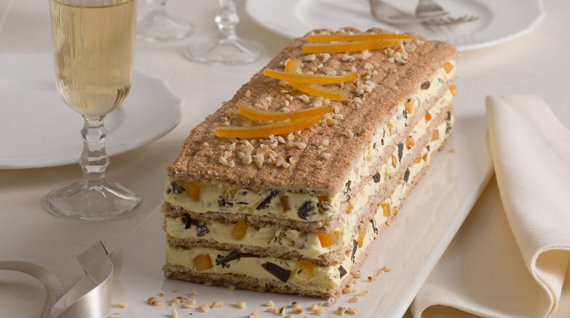 Millefoglie di meringa con mascarpone