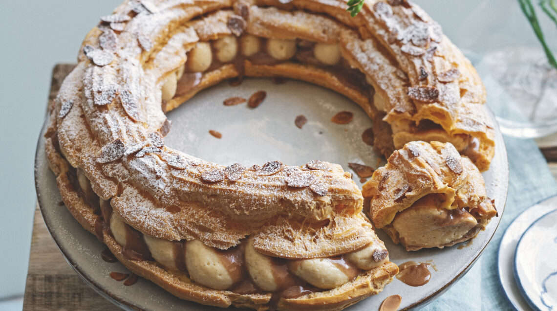 Paris brest con mousseline e pralinato
