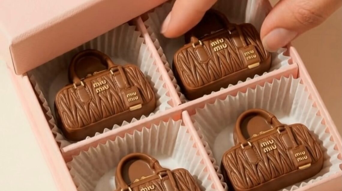 cioccolatini a forma di borsette miu miu