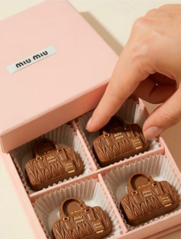 cioccolatini a forma di borsette miu miu