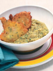 Frittelle marinate con crema di ceci