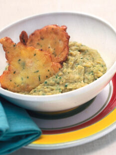 Frittelle marinate con crema di ceci