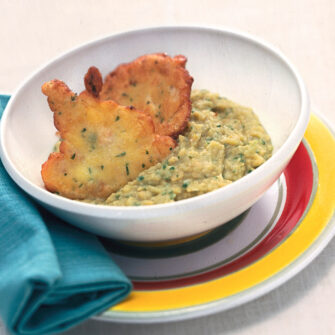 Frittelle marinate con crema di ceci