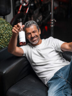 Luca Argentero con soda