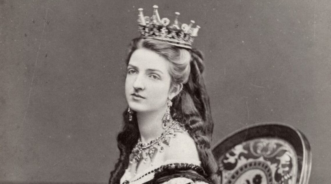 Foto in bianco e nero della regina Margherita di Savoia