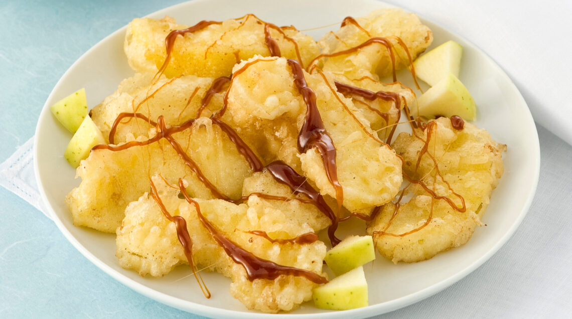 Mele caramellate al sesamo