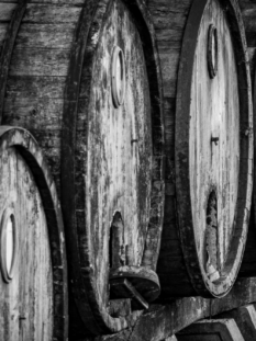 Botti di vino di legno