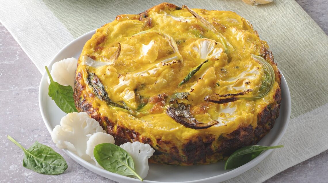 Frittata al cavolfiore e zafferano