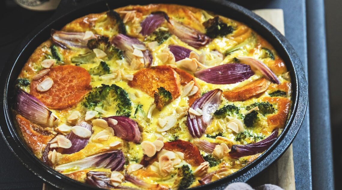 Frittata soffice al forno con ortaggi