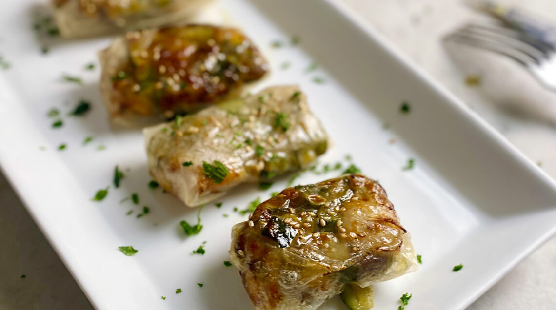 involtini primavera con carta di riso