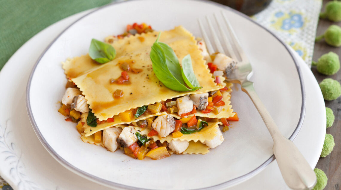 Lasagnette al ragù di dentice, sarago e peperoni dolci