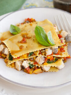 Lasagnette al ragù di dentice, sarago e peperoni dolci