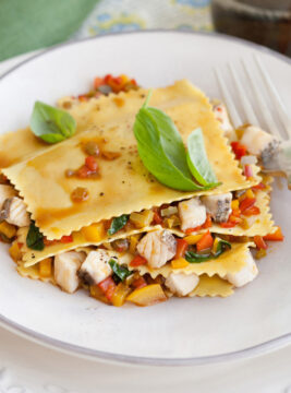 Lasagnette al ragù di dentice, sarago e peperoni dolci
