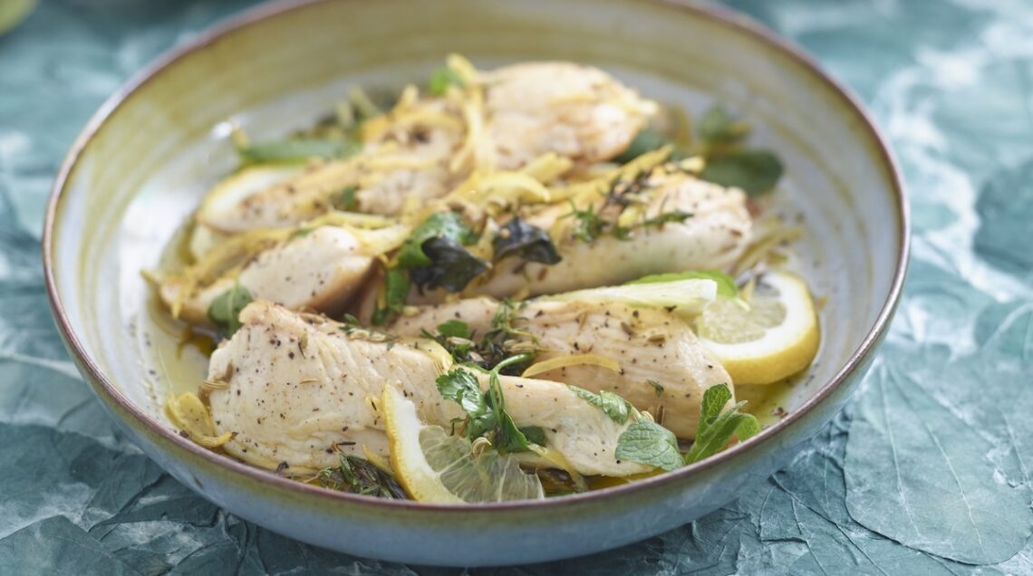 Pollo marinato al limone