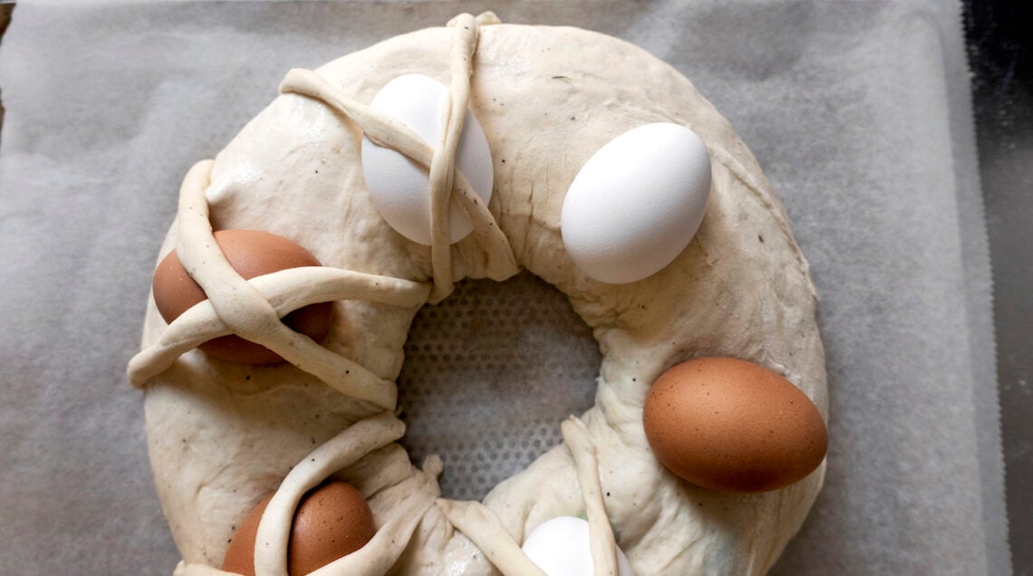 impasto per casatiello pasquale con uova