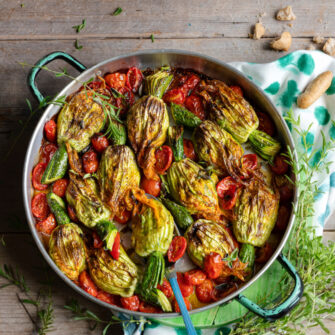 Fiori Di Zucca Farciti Con Zucchine E Ricotta