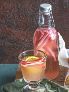 kefir di acqua aromatizzato al rabarbaro